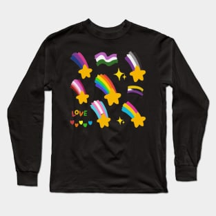 Pride Sticker Pack Long Sleeve T-Shirt